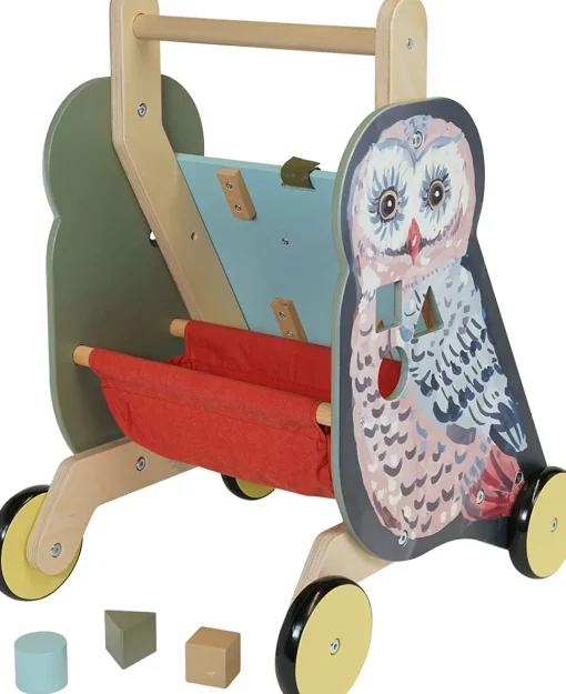 Carrito de empuje con actividades Búho - Manhattan Toy