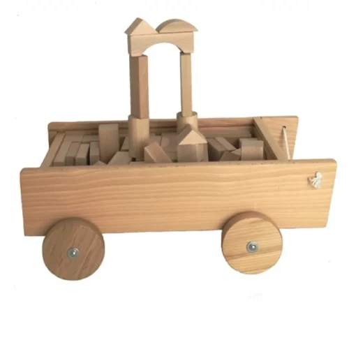 Carro con bloques de madera - Egmont Toys