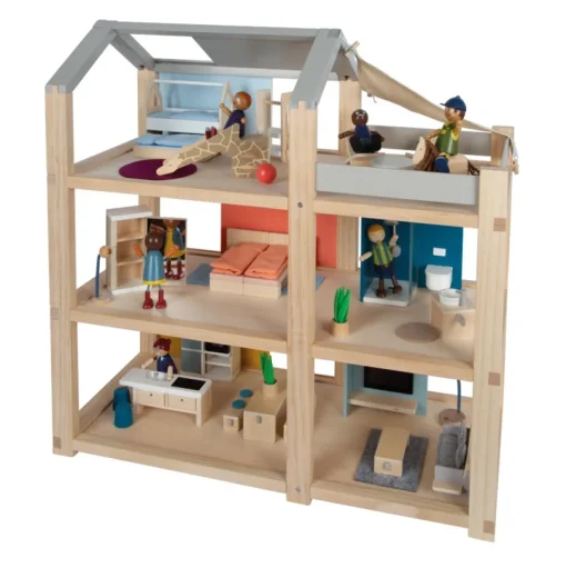 Casa de muñecas Natural con muebles - Small foot company