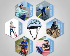 Casco azul Goggle MEDIUM - Kiddimoto
