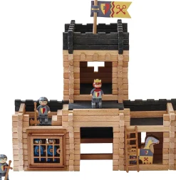 Castillo fortificado y catapulta 270 piezas - Jeujura