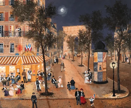 Cerca de la Place de l'Etoile Delacroix - Puzzle Michèle Wilson