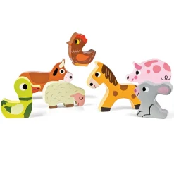 Chunky Puzzle 3D de animales de granja - Janod