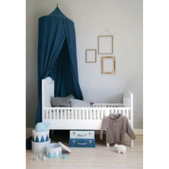 Cielo de cama azul petróleo 230 x 55 x 55 cm - JaBaDaBaDo