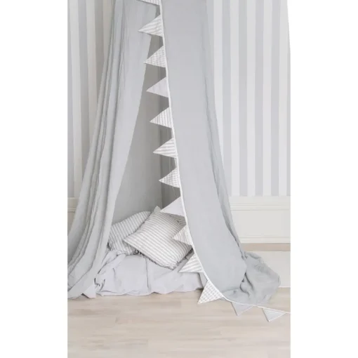 Cielo de cama gris 230 x 55 x 55 cm - JaBaDaBaDo