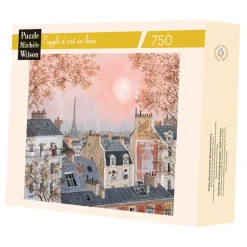 Cielo rosa en invierno de Delacroix - Puzzle Michèle Wilson