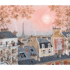 Cielo rosa en invierno de Delacroix - Puzzle Michèle Wilson