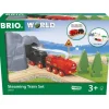 Circuito Figura 8 con Locomotora a Batería de Vapor Roja - Brio
