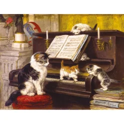 Clase de piano de Ronner-Knip - Puzzle Michèle Wilson