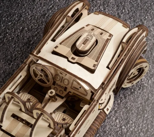 Coche deportivo Cobra Drift modelo mecánico - Ugears