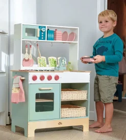 Cocina de madera para niños de 67 x 32,4 x Alt. 91,5 cm - Tender Leaf Toys