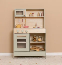 Cocina infantil de madera, verde menta - Little Dutch