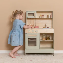 Cocina infantil de madera, verde menta - Little Dutch