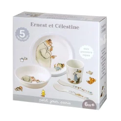 Cofre-regalo para bebé de 5 piezas gris - Petit Jour
