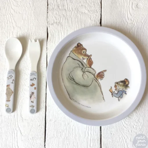 Cofre-regalo para bebé de 5 piezas gris - Petit Jour