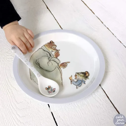 Cofre-regalo para bebé de 5 piezas gris - Petit Jour