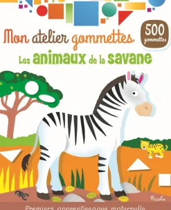 Coloridas pegatinas - animales de la sabana - Piccolia