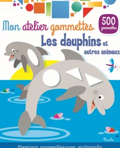 Coloridas pegatinas - delfines y animales marinos - Piccolia