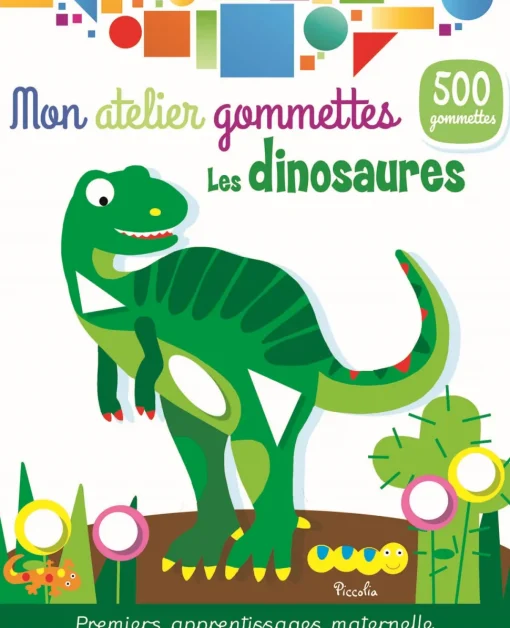 Coloridas pegatinas - dinosaurios - Piccolia