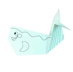 Coloring Origami - Ballena - Fridolin
