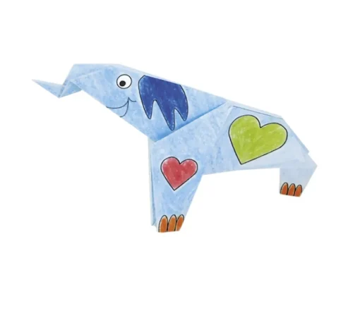 Coloring Origami - Elefante - Fridolin