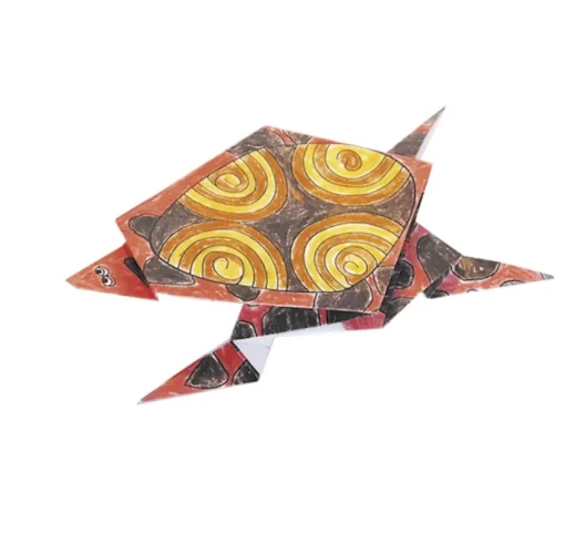 Coloring Origami - Tortuga - Fridolin