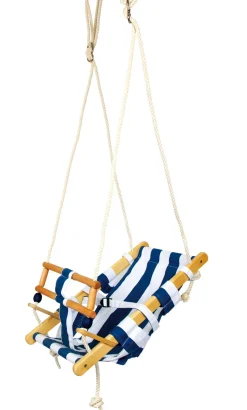 Columpio balancín para bebé de madera azul 36 x 24 x 54 cm - Small foot company