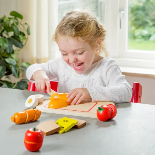 Comida de madera para cortar - New Classic Toys