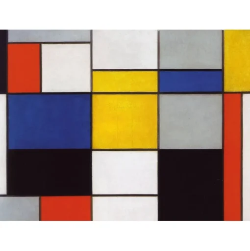 Composición 123 de Mondrian - Puzzle Michèle Wilson