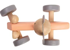 Conejo coche de carreras de madera pastel - Plan Toys
