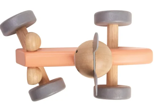 Conejo coche de carreras de madera pastel - Plan Toys