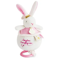 Conejo de peluche musical Flores - Doudou et Compagnie