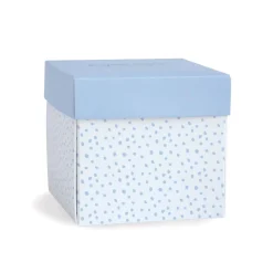 Conejo Peluche Pañuelo azul Caja de flores - Doudou et Compagnie