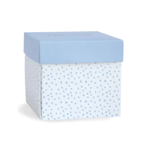 Conejo Peluche Pañuelo azul Caja de flores - Doudou et Compagnie