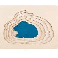 5 conejos en 1 puzzle - Hape Toys