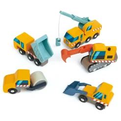 Conjunto de vehículos de construcción - Tender Leaf Toys