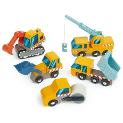Conjunto de vehículos de construcción - Tender Leaf Toys
