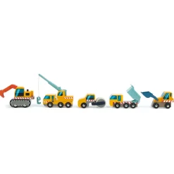 Conjunto de vehículos de construcción - Tender Leaf Toys