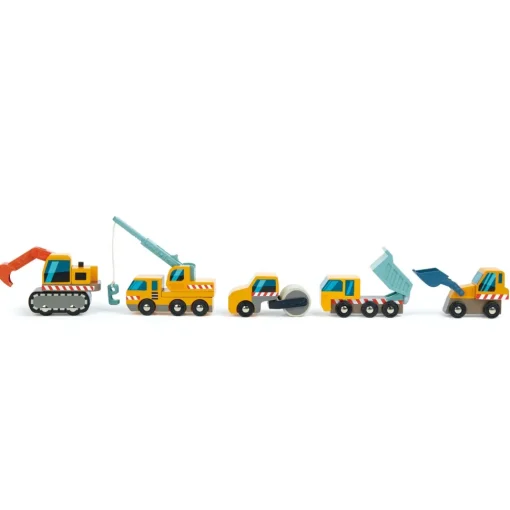 Conjunto de vehículos de construcción - Tender Leaf Toys
