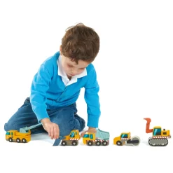 Conjunto de vehículos de construcción - Tender Leaf Toys