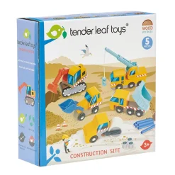 Conjunto de vehículos de construcción - Tender Leaf Toys