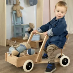 Correpasillos con remolque de madera - Egmont Toys