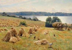 Cosecha cerca de Tulstrup de Monsted - Puzzle Michèle Wilson