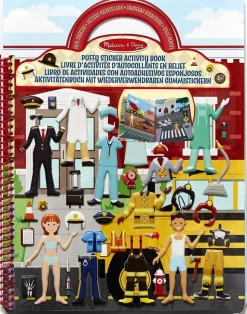Cuaderno de pegatinas en relieve reposicionables para oficios - Melissa & Doug