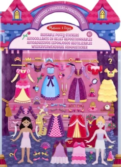 Cuaderno de pegatinas en relieve reposicionables princesas - Melissa & Doug