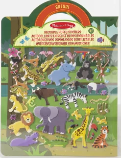 Cuaderno de pegatinas en relieve reposicionables jungla - Melissa & Doug