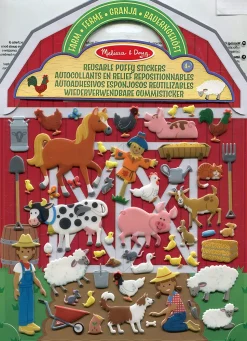 Cuaderno de pegatinas reposicionables en relieve firmes - Melissa & Doug