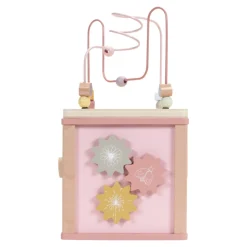 Cubo de actividades de madera Wild Flowers - Little Dutch