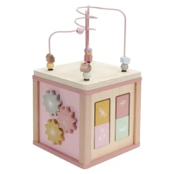 Cubo de actividades de madera Wild Flowers - Little Dutch