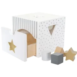 Cubo de madera Plata - JaBaDaBaDo